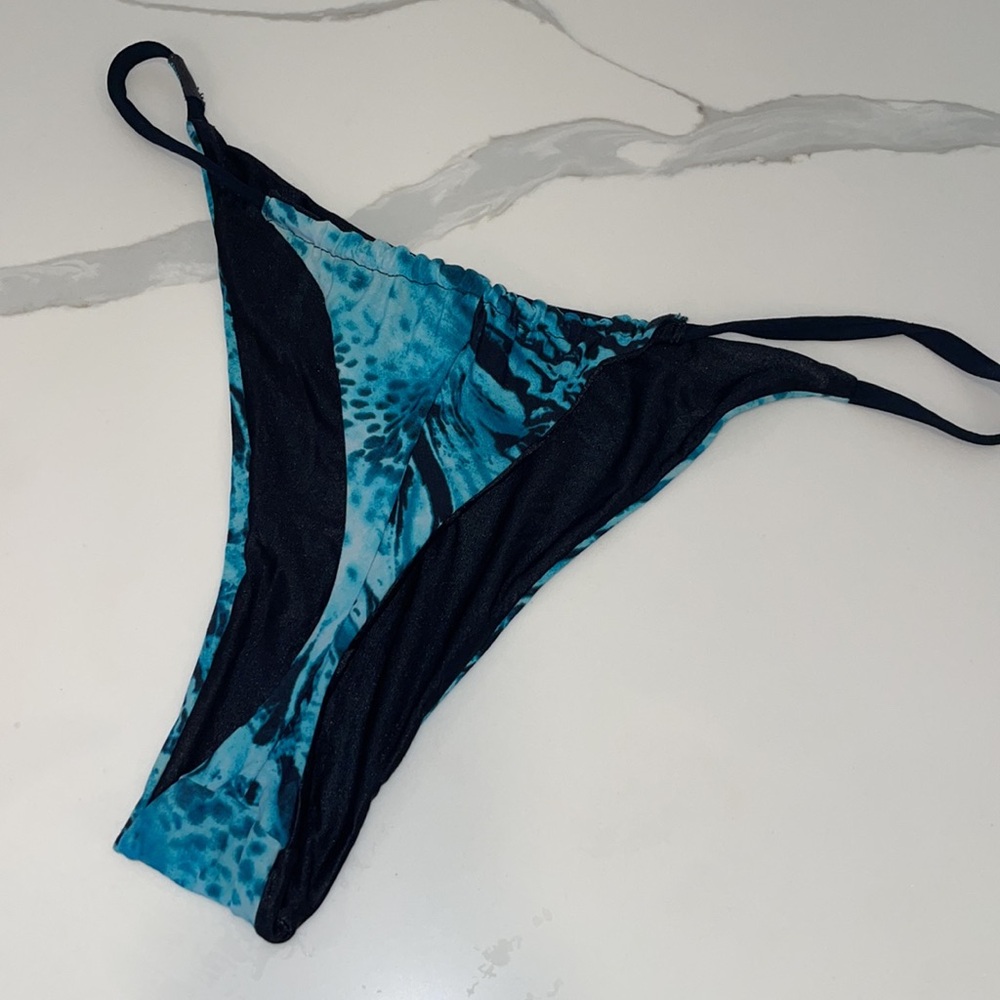 Parah Teal Blue Tie-Dye Women's Swim Bottom Size 44 It - M USA - Picture 2 of 6